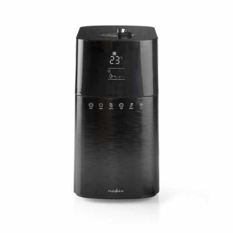 Umidificator Nedis, 6 L, Higrometru, Telecomanda, Negru